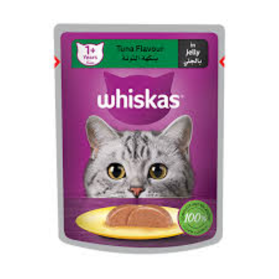 WHISKAS POUCH TUNA IN JELLY 100G